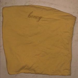 Yellow honey tube / crop top